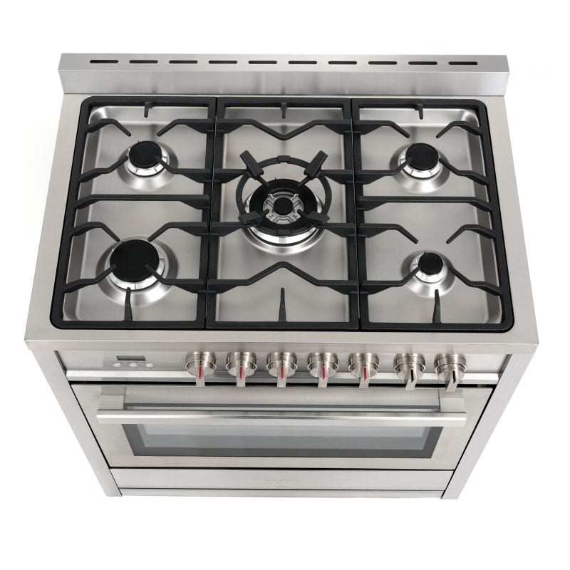 Cosmo 36 in. Dual Fuel Range & Range Hood & Dishwasher & Refrigerator Set