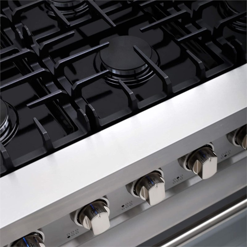 Cosmo COS-EPGR366 36 in. Gas Range & Range Hood & Dishwasher & Refrigerator Set
