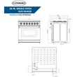Cosmo COS-EPGR366 36 in. Gas Range & Range Hood & Dishwasher & Refrigerator Set
