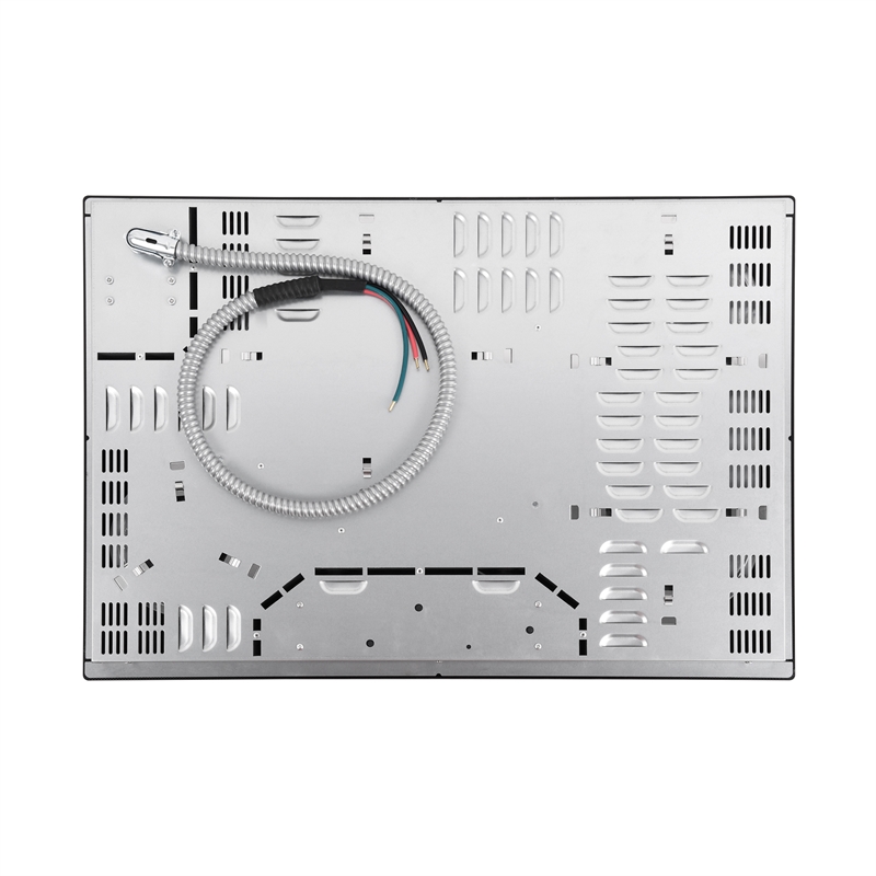 30 in. Electric Ceramic Glass Cooktop with 4 Burners in Black Porcelain
