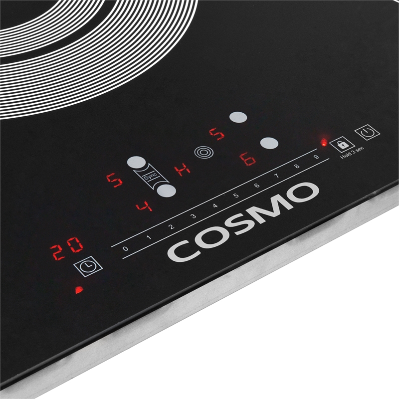 36 in. Electric Ceramic Glass Cooktop with 4 Burners in Black Porcelain
