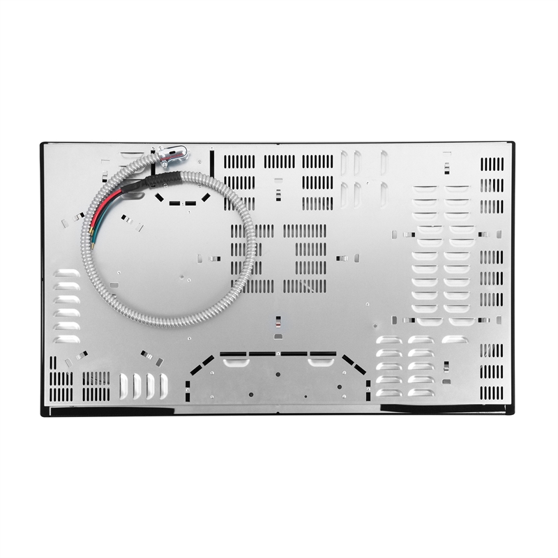 36 in. Electric Ceramic Glass Cooktop with 4 Burners in Black Porcelain