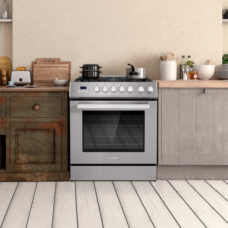 30 in. Nebula Collection 5.0 cu. ft. 5 burner Gas Range in Stainless Steel