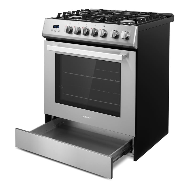 30 in. Nebula Collection 5.0 cu. ft. 5 burner Gas Range in Stainless Steel