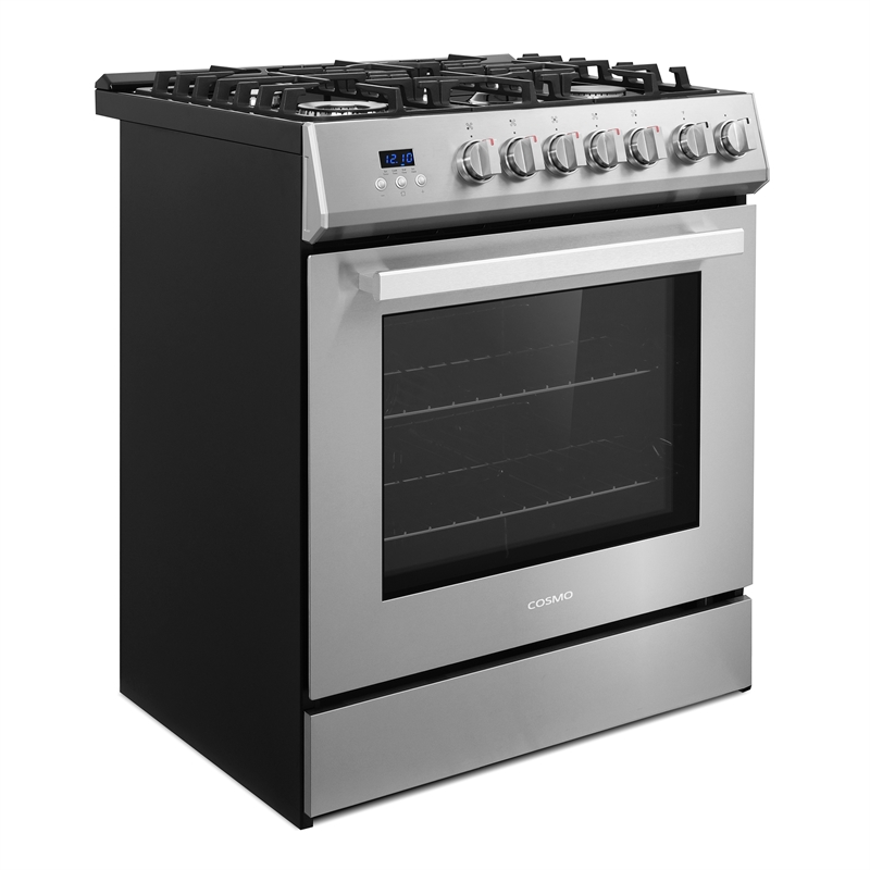 30 in. Nebula Collection 5.0 cu. ft. 5 burner Gas Range in Stainless Steel