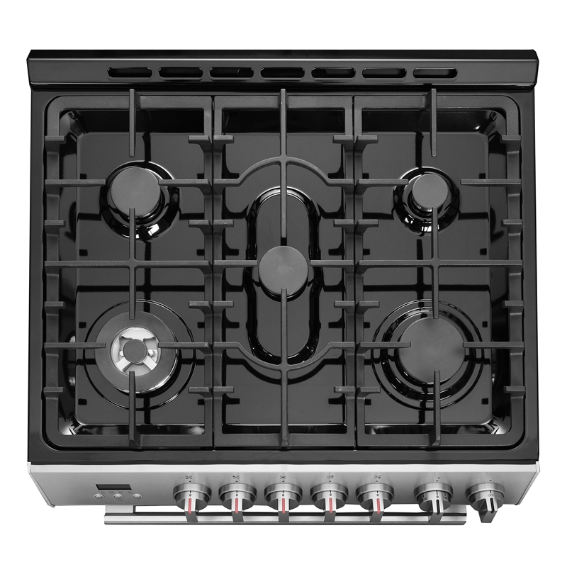 30 in. Nebula Collection 5.0 cu. ft. 5 burner Gas Range in Stainless Steel
