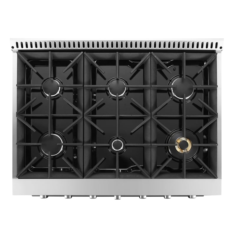 36 in. Vista Coll 4.5 cu. ft. 6 Burner Gas Range in Stainless Steel