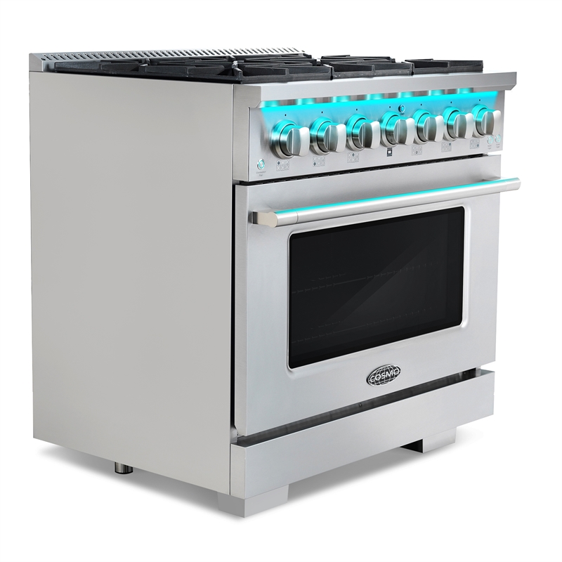 36 in. Vista Coll 4.5 cu. ft. 6 Burner Gas Range in Stainless Steel