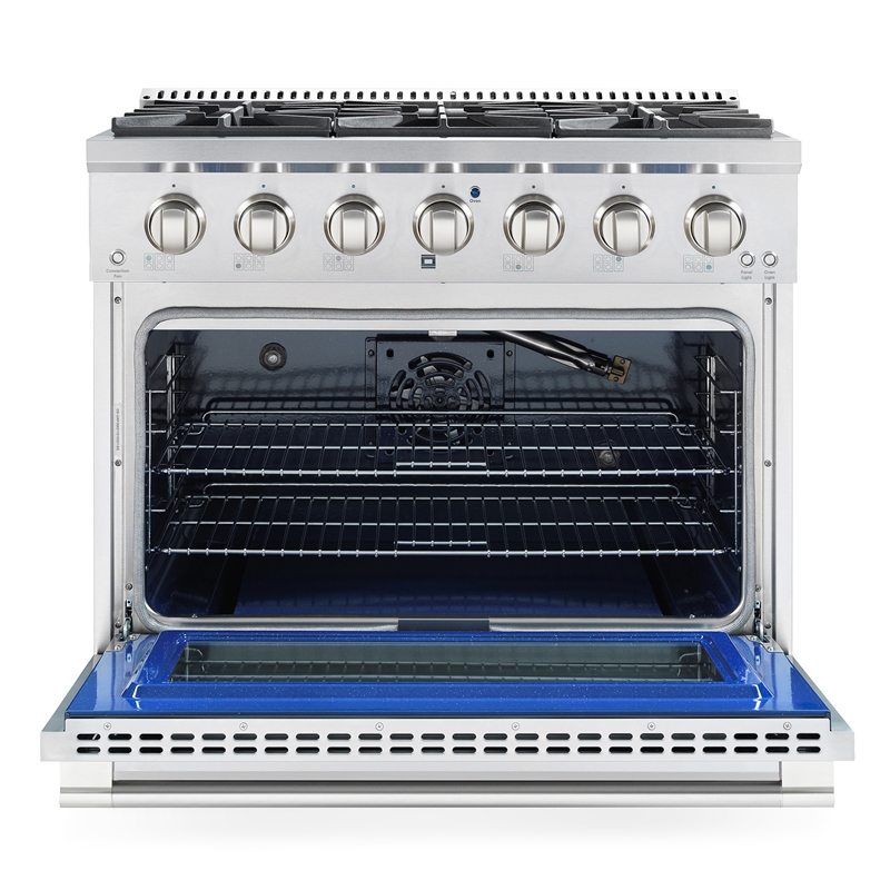 36 in. Vista Coll 4.5 cu. ft. 6 Burner Gas Range in Stainless Steel