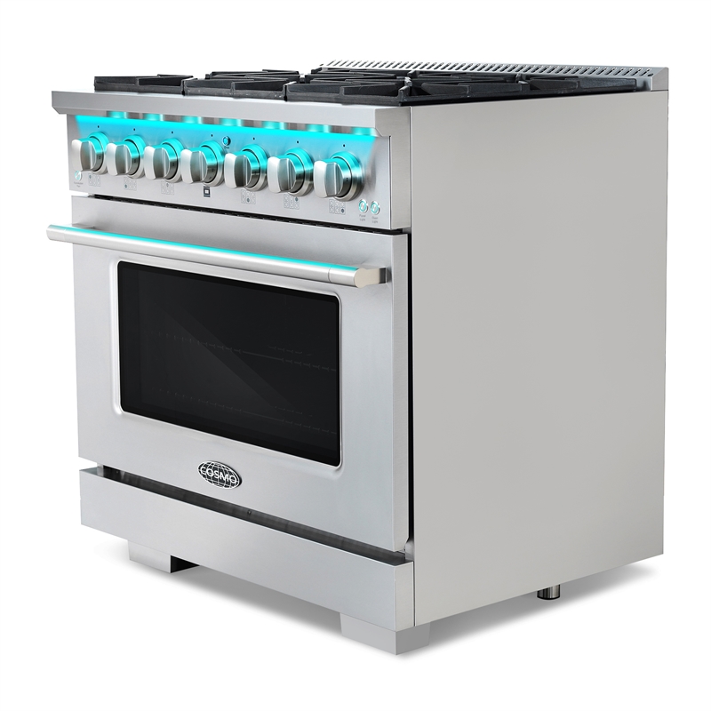 36 in. Vista Coll 4.5 cu. ft. 6 Burner Gas Range in Stainless Steel