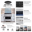 36 in. Vista Coll 4.5 cu. ft. 6 Burner Gas Range in Stainless Steel