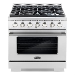 36 in. Vista Coll 4.5 cu. ft. 6 Burner Gas Range in Stainless Steel