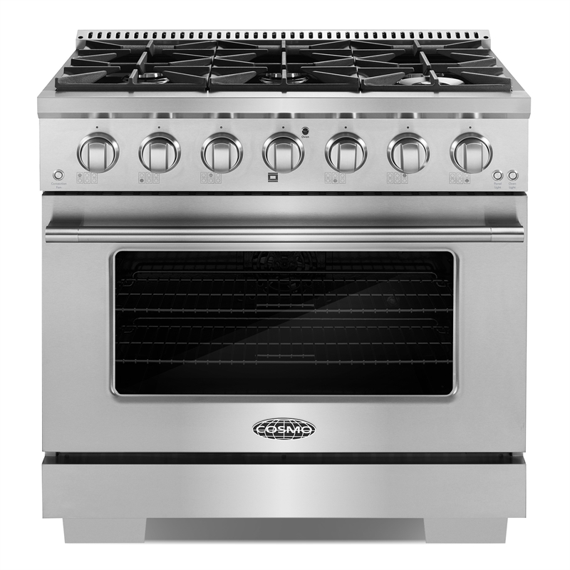36 in. Vista Coll 5.4 cu. ft. 6 Burner Gas Range in Stainless Steel