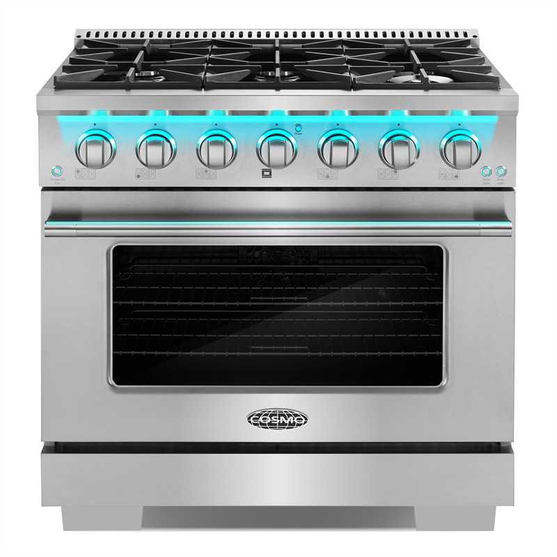 36 in. Vista Coll 4.5 cu. ft. 6 Burner Gas Range in Stainless Steel