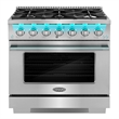 36 in. Vista Coll 4.5 cu. ft. 6 Burner Gas Range in Stainless Steel