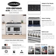 48 in. Vista Collection 6.6 cu. ft. Double Oven Gas Range in Stainless Steel