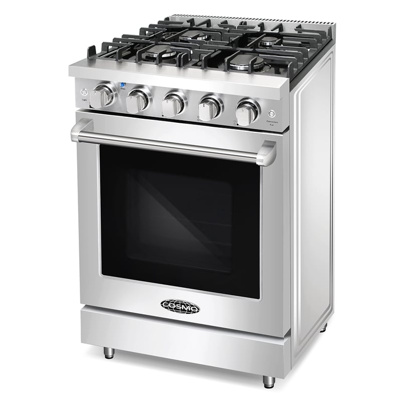 24 in. Haven Collection 3.73 cu. ft. 4 Burner Gas Range in Stainless Steel