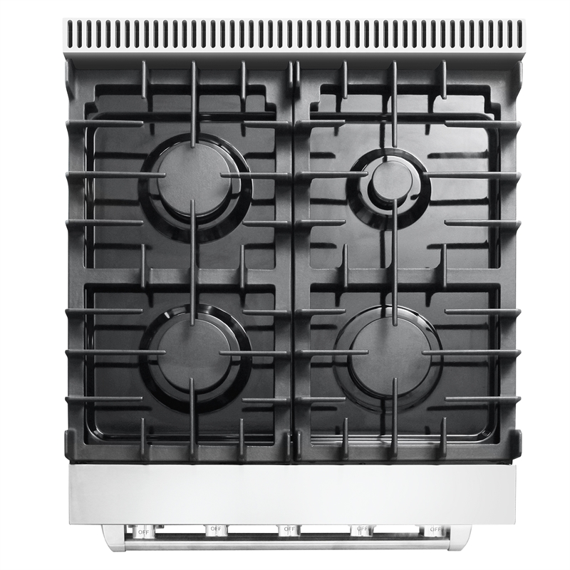 24 in. Haven Collection 3.73 cu. ft. 4 Burner Gas Range in Stainless Steel
