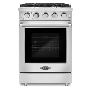 24 in. Haven Collection 3.73 cu. ft. 4 Burner Gas Range in Stainless Steel