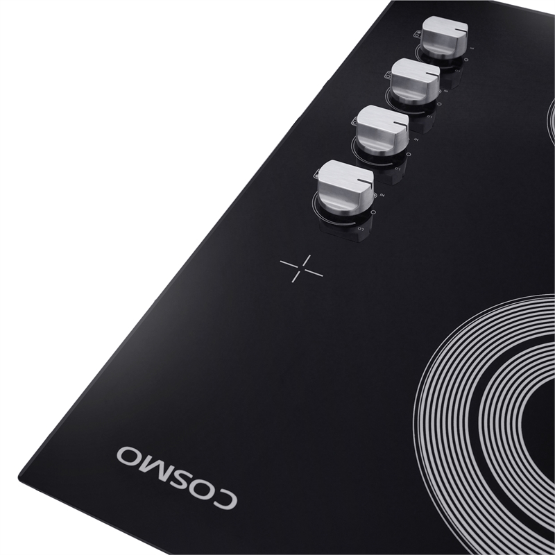 24 in. Electric Ceramic Glass Cooktop with 4 Elements Dual Zone Element