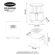 5.8 Quart Electric Hot Air Fryer with 1400W in Stainless Steel