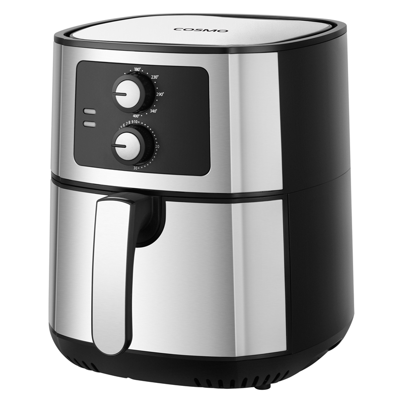 5.8 Quart Electric Hot Air Fryer with 1400W in Stainless Steel
