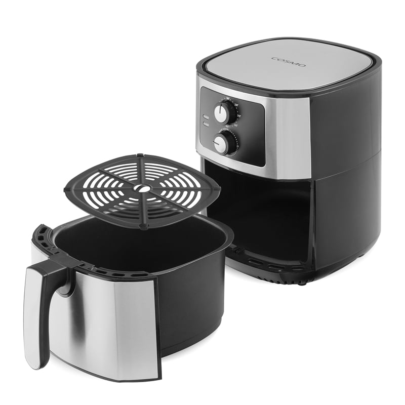 5.8 Quart Electric Hot Air Fryer with 1400W in Stainless Steel