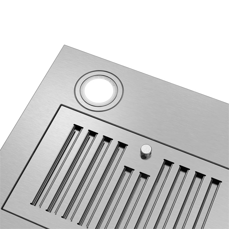 36 in. Lumin Collection Ducted Insert Range Hood in Stainless Steel