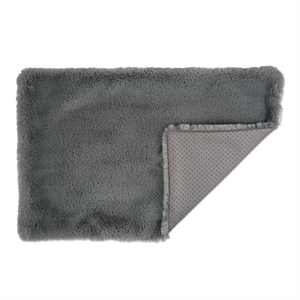 bone dry modern style polyester and faux fur xxl cage liner in gray