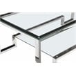 Pangea Home Laurence Long Metal Coffee Table Long in Silver