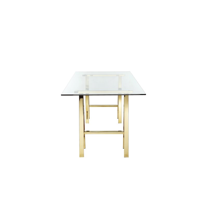 brady desk polished gold