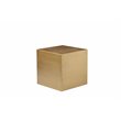 Pangea Home Spencer Small Metal Side Table in Brushed Brass