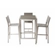 Pangea Home Breeze 5-piece Modern Aluminum Frame Patio Bar Set in Gray