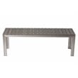 Pangea Home Breeze 3-piece Modern Aluminum Frame Patio Dining Set in Gray