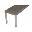 Pangea Home Breeze 3-piece Modern Aluminum Frame Patio Dining Set in Gray