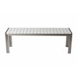 Pangea Home Breeze 3-piece Aluminum Frame Patio Dining Set in White