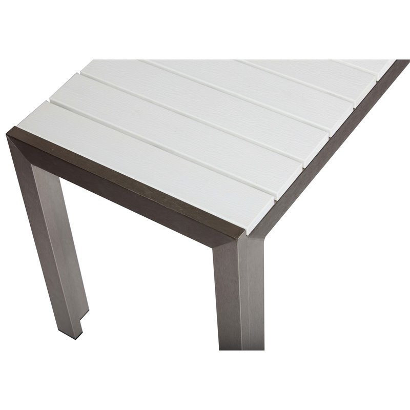 Pangea Home Breeze 3-piece Aluminum Frame Patio Dining Set in White