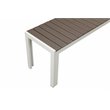 Pangea Home Breeze 3-piece Aluminum Frame Patio Dining Set in White/Gray