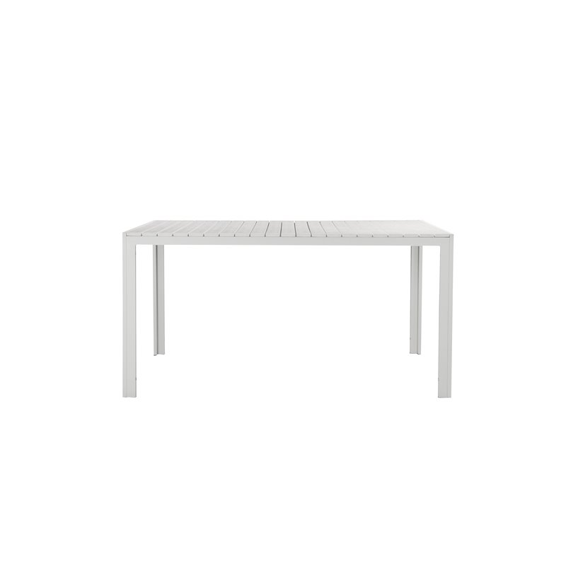 Pangea Home Breeze 3-piece Aluminum Patio Dining Set in White Frame/Polyresin