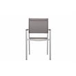 Pangea Home David 7-piece Modern Aluminum Frame Patio Dining Set in Gray