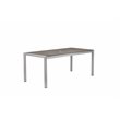 Pangea Home David 7-piece Modern Aluminum Frame Patio Dining Set in Gray