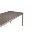 Pangea Home David 7-piece Modern Aluminum Frame Patio Dining Set in Gray