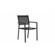 Pangea Home David 7-piece Modern Aluminum Frame Patio Dining Set in Black