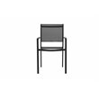 Pangea Home David 7-piece Modern Aluminum Frame Patio Dining Set in Black