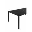 Pangea Home David 7-piece Modern Aluminum Frame Patio Dining Set in Black