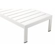 Pangea Home Breeze Modern Aluminum Patio Lounger in White Frame/Polyresin