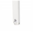 Pangea Home Breeze Modern Aluminum Patio Lounger in White Frame/Polyresin