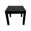 Pangea Home Breeze Modern Aluminum Frame Frame Patio Side Table in Black