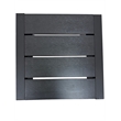 Pangea Home Breeze Modern Aluminum Frame Frame Patio Side Table in Black