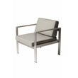 Pangea Home Karen 4-piece Aluminum Frame Outdoor Sofa Set in Gray Taupe